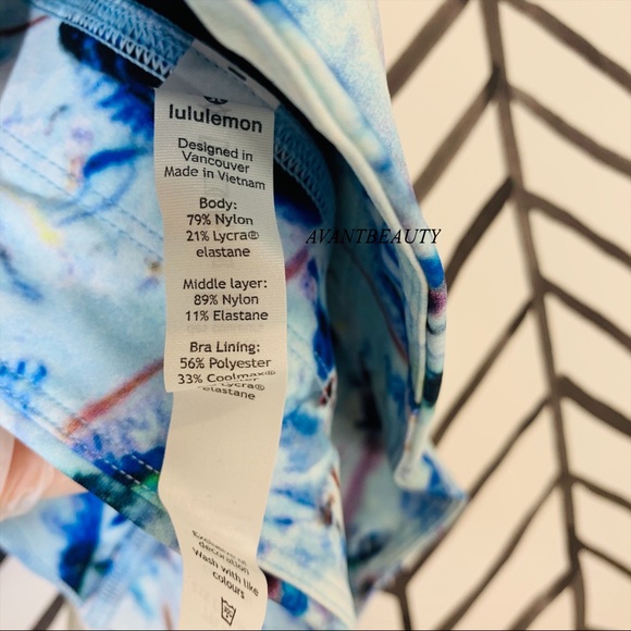 🔸Lululemon EXMI mind over miles bras Size 4 blue - Picture 7 of 10